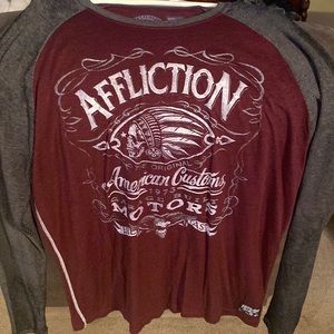 Affliction mens long sleeve shirt